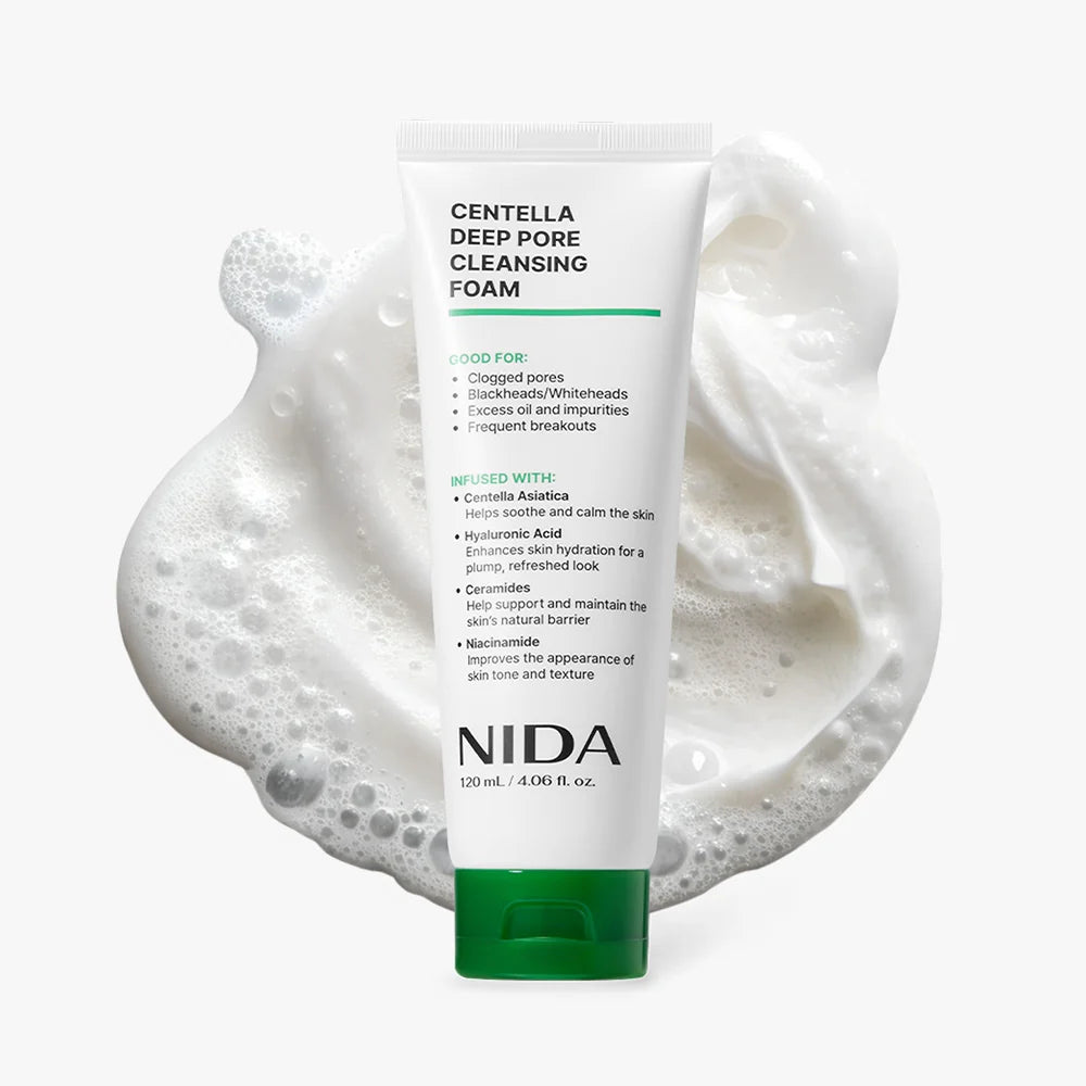 NIDA centella gilaus porų valymo putos