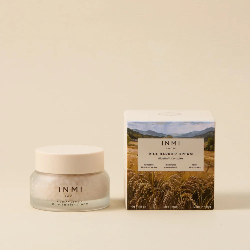 INMI Seoul Rice Barrier Cream ryžių kapsulių veido kremas, 40 g.