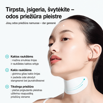 ANUA PDRN Kolageno Tirpstanti Kaklo Kaukė