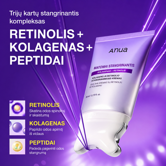 Anua Stangrinamasis Gua Sha kremas kaklui su retinoliu ir kolagenu
