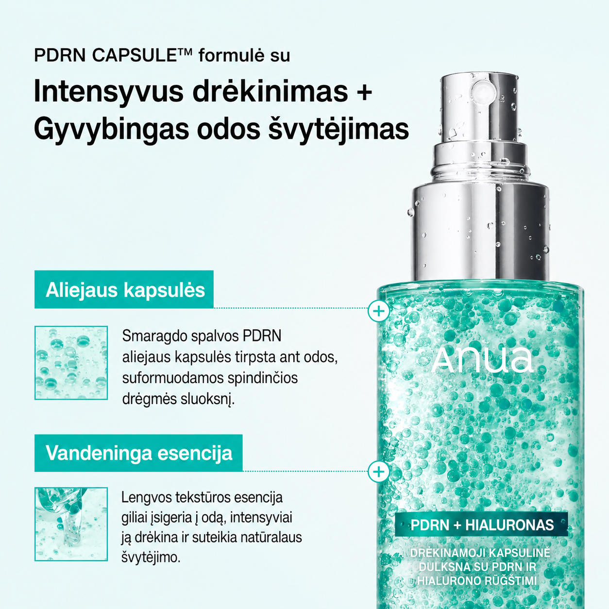 Anua PDRN Hyaluronic Acid Hydrating Capsule Mist – veido dulksna