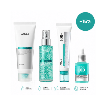 ANUA Glass Skin Complete rinkinys, 4 vnt.