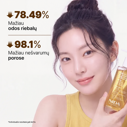 NIDA Perfect Clear™ aliejinis–putojantis veido prausiklis, 145 ml.